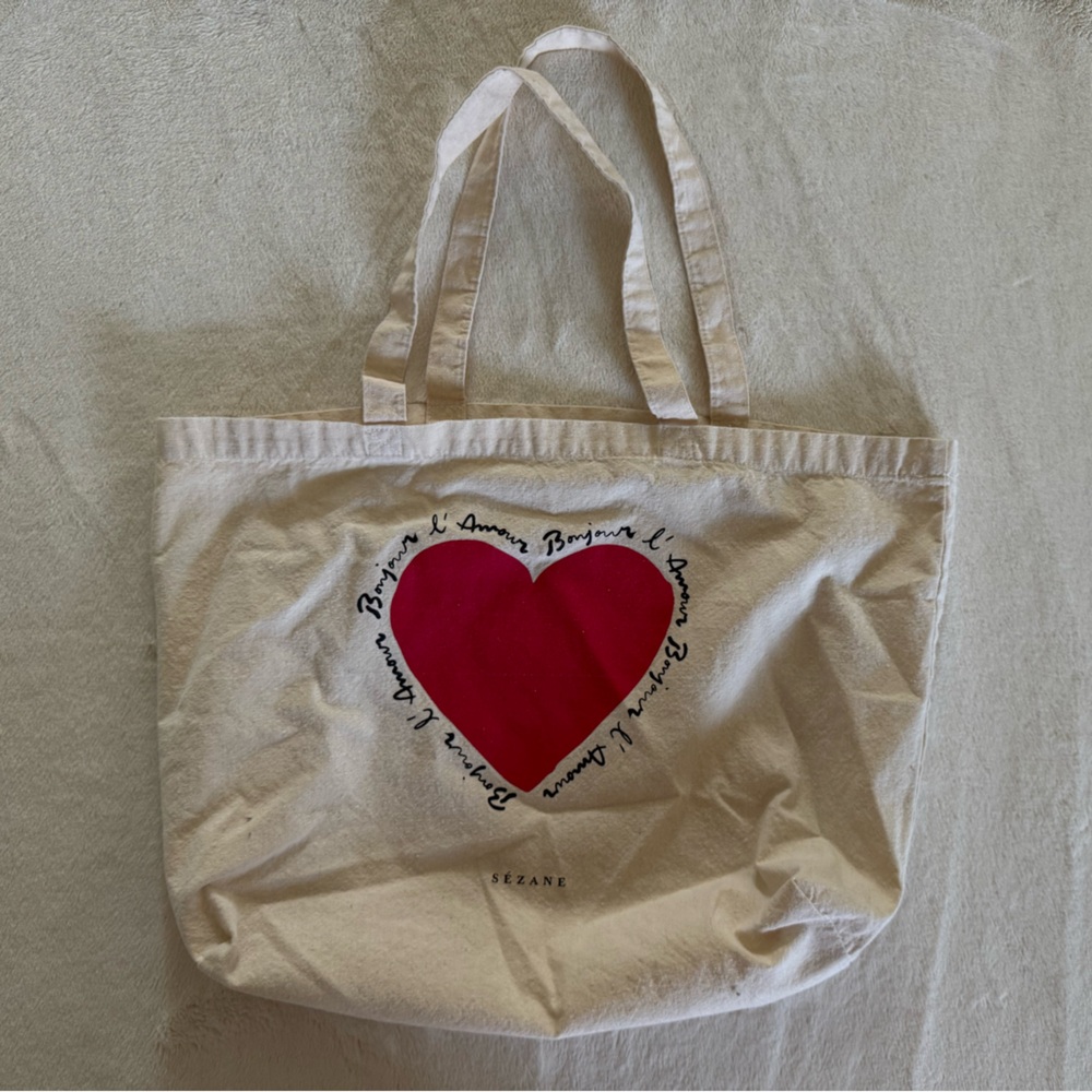 Sezane Heart Tote - Picture 2 of 3